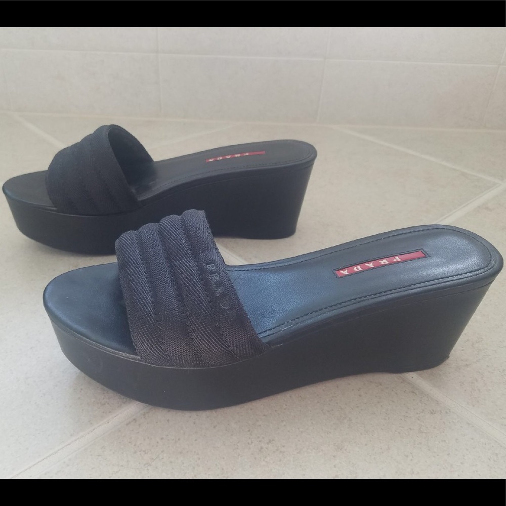 PRADA platform sandals